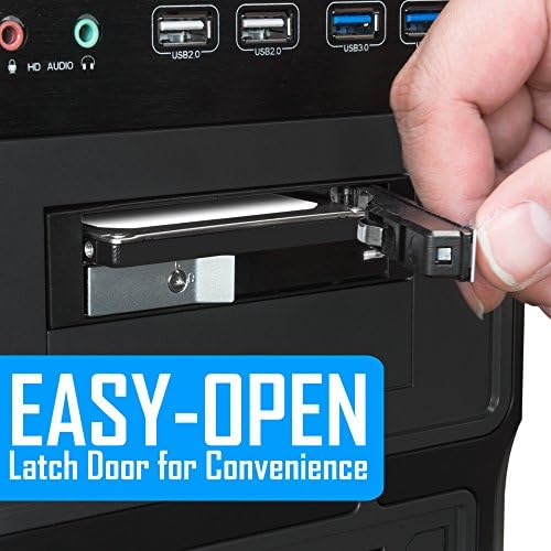 Kingwin Universal Hot Swap Mobile Rack for 2.5” & 3.5” SSD/HDD – Effortless Internal Tray-Less SATA Hard Drive Backplane Enclosure with 6 Gbps Support for SATA I/II/III & SAS I/II – Ultimate Flexibility and Enhanced Data Transfer Speed for Efficient Storage Management