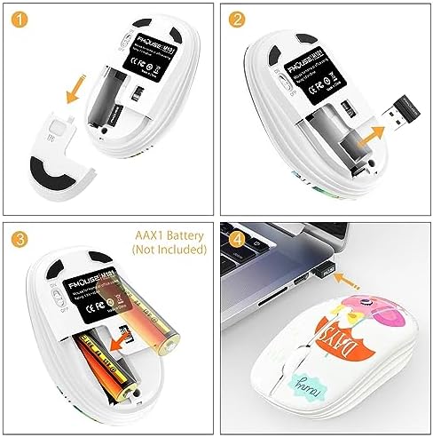 Ultra-Quiet Wireless Mouse with Nano Receiver – Perfect for PC, Laptop & Mac Book | Portable Optical Mice for Effortless Navigation | Ergonomic Design for Comfort & Productivity | Ideal for Mobile Professionals & Students