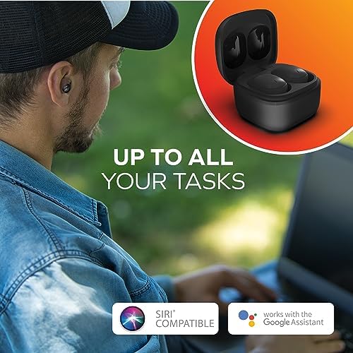 Coby Mini True Wireless Earbuds – Ultra-Compact Bluetooth Earbuds with 12-Hour Playtime, Built-in Microphone, and Lightweight Design for All-Day Comfort – Perfect for On-the-Go Music and Calls (White)