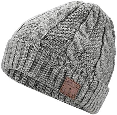 Stay Warm and Tune In: Bluetooth V5.0 Music Beanie for Hands-Free Winter Adventures, Cozy Comfort, and Stylish Outdoor Listening – Perfect Unisex Cap for Active Lifestyles