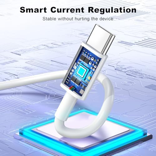 Ultimate 10 FT USB C Fast Charging Bundle for i Phone 16 Series – Dual USB C Charger Block with Long Cords for Enhanced Compatibility and Speed – Ideal for i Phone 16/16 Plus/16 Pro/16 Pro Max, i Pad, and Android Devices – Compact, Durable, and Portable Power Solution