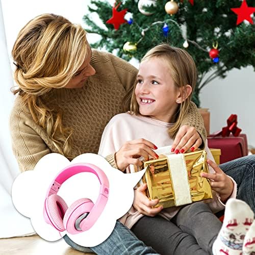 Rockpapa Kids Over-Ear Headphones – Lightweight Wired Audio Gear for School, Travel, and Home – Stylish White and Blue Design for Boys and Girls – Immersive Sound Quality with Adjustable Comfort and Durable Build for Young Audiophiles