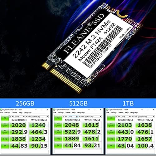 Unlock Lightning-Fast Performance with the FT42 A 512 GB M.2 NVMe PCIe 3.0 x4 SSD – Perfect for Gamers and Professionals Seeking Unmatched Speed and Reliability in Internal Storage Solutions for Laptops and Desktops! Experience Read/Write Speeds of Up to 2,100/1,600 MB/s with 3 D NAND TLC Technology for Enhanced Durability and Efficiency. Transform Your Data Access with Seamless Installation in a Compact 2242 Form Factor, Designed to Elevate Your Computing Experience. Upgrade Your System’s Storage Today and Enjoy Quick Access to Files, Effortless Multitasking, and Smooth Operation in Intensive Applications. Compatible with a Wide Range of Devices, This High-Speed SSD is the Ultimate Choice for Those Who Demand Excellence in Performance!