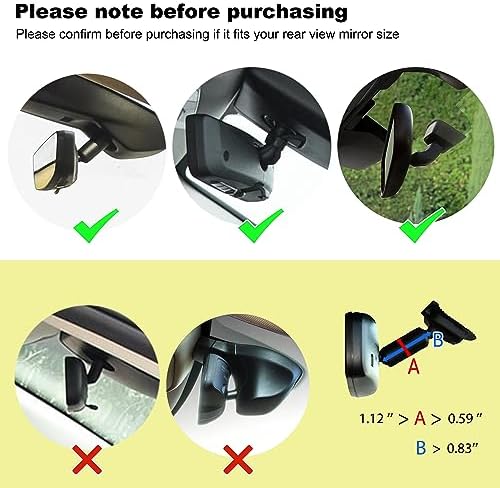 Revolutionary Aluminum Alloy Rear View Mirror Phone Holder – Multi-Angle Adjustable and Rotatable Mount for 4-7 Inch Smartphones – Ultimate Driving Safety and Seamless Connectivity for i Phone and Android Users – Effortless Installation and Modern Design