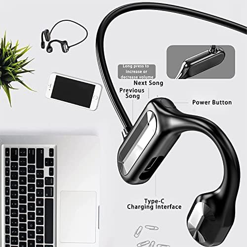 Innovative TEDATATA Wireless Bone Conduction Bluetooth Headset for Active Lifestyles – Superior Ambient Awareness, Secure Non-In-Ear Design, and Extended Battery Life for Outdoor Enthusiasts – Ultimate Sports Headphones with Quick Bluetooth Connectivity and Ergonomic Comfort