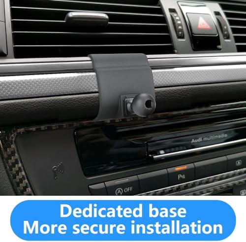 LUNQIN Premium Car Phone Holder for Audi A6, A7, S6, S7, RS6, RS7 (2019-2025) – Ultimate Smartphone Mount with 360-Degree Rotation, Integrated Charging & Enhanced Compatibility for Navigation & Hands-Free Use – Elevate Your Driving Experience with Luxurious Design & Long-Lasting Durability