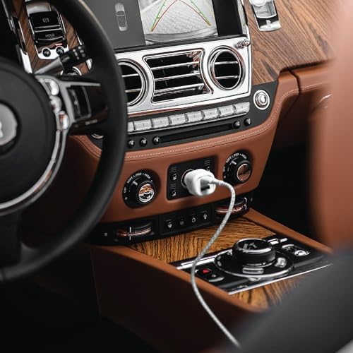 BLACK+DECKER 38 W Dual USB-C Car Charger – Compact Fast Charging Adapter with LED Indicator for i Phone 16/15/14/13/12, Pixel 3/2 XL, i Pad Pro – Advanced Power Delivery & Qualcomm Quick Charge Technology for Optimal Performance on the Go