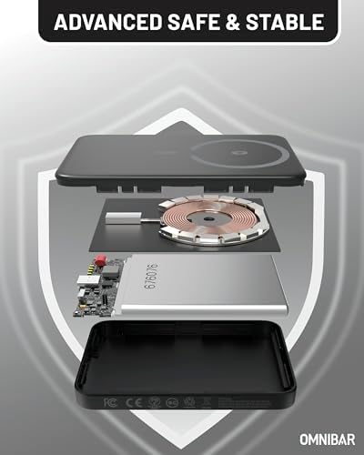 Ultra-Slim Magnetic Power Bank – 5000 m Ah Wireless Charger for i Phone 16 Series with 20 W Fast Charging and USB-C Cable, Stylish Purple Design for Effortless Portability and Enhanced Compatibility