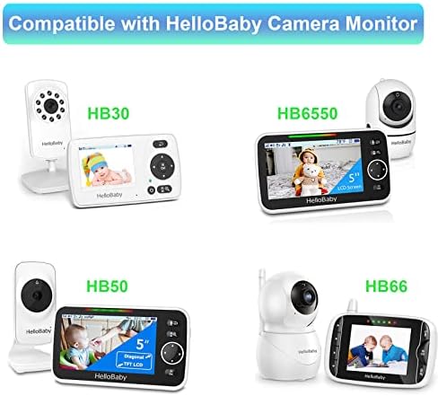 LEFXMOPHY Premium High-Speed Charger for Hello Baby Monitors HB66, HB50, HB6550, HB30 – Essential Replacement Power Cord for Reliable Operation, Compatible with K05 S050100 U 5 V Devices, Excludes HB24 HB32 Models, Super Durable and Fast Charging Solution for Peace of Mind Parenting