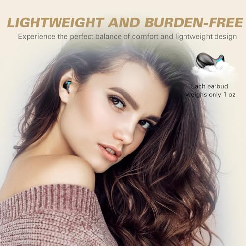 Ultra-Discreet Invisible Sleep Wireless Earbuds – IPX5 Waterproof Mini Earphones for Side Sleepers – Tiny Comfortable Wireless Headphones for Ultimate Sleep Experience – Enhanced Compatibility with Long Battery Life for Peaceful Nights