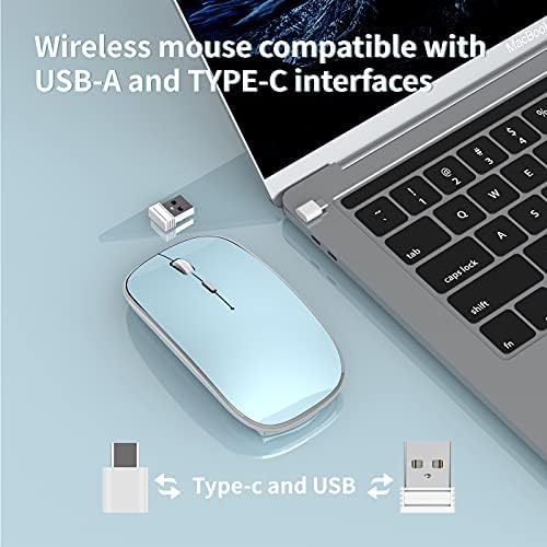 Elevate Your Computing Experience with the Q23 S Black Wireless Mouse – Rechargeable, Dual Mode USB-A & Type-C, Silent Operation, and 3 Adjustable DPI for Ultimate Precision and Versatility Across Laptops, Macs, PCs, and Android Devices