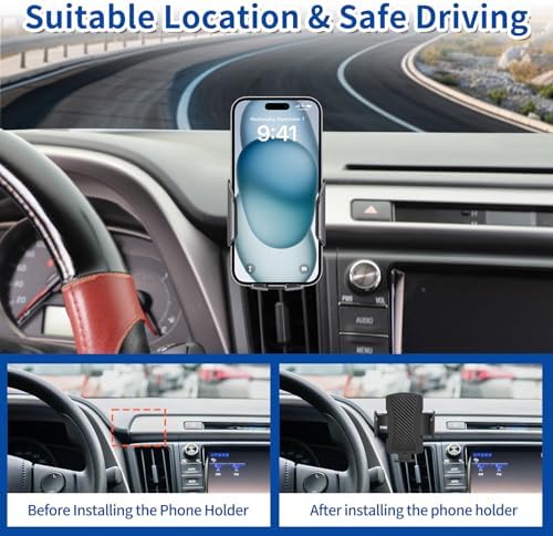 Revolutionize Your RAV4 Experience: Premium Anti-Shake Car Phone Mount for 2013-2018 Toyota RAV4 – 360-Degree Rotating Holder Compatible with All Smartphones – Effortless Installation, Enhanced Safety, and Navigation Clarity