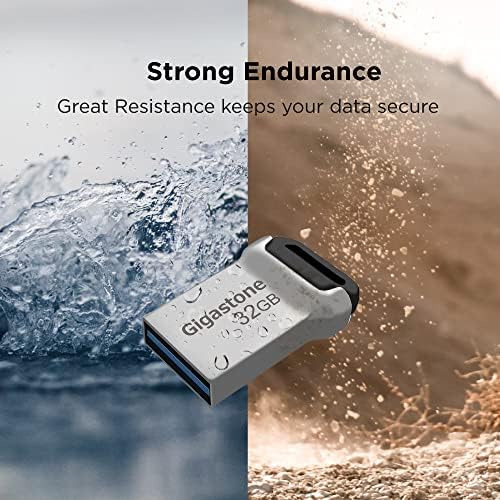 GIGASTONE 64 GB Ultra-Fast Nano Flash Drive Z90 – Compact USB 3.2 Gen 1 Storage Solution with 120 MB/s Speed, Lightweight Metal Design for PC/Mac/TV/Car Compatibility, Perfect for Reliable Data Backup and Quick File Transfers