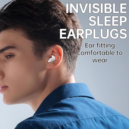 Invisible Sleep Headphones for Side Sleepers – Ultra-Comfortable Bluetooth 5.3 On-Ear Design with Advanced Noise Isolation and Crystal-Clear Audio Quality, Perfect for Restful Sleep and Relaxation, Featuring Dual LED Power Indicator for Easy Monitoring