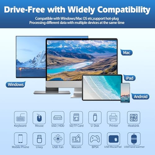 Transform Your Workspace with the EJAY Ultra-Fast 10 Gbps USB C Hub – Premium Aluminum Docking Station Featuring 4 USB 3.2 Ports, Innovative Desk Clamp Design, Additional Power Supply Port, and Extra Long Data/Power Cables for Superior Device Connectivity and Productivity Enhancement