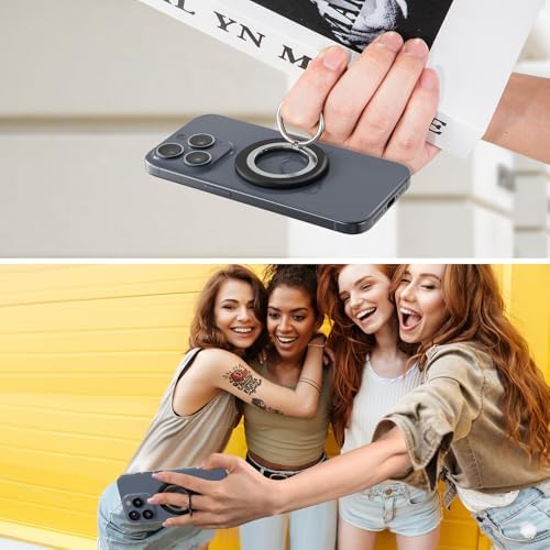 Magnetic Dual-Sided Phone Ring Holder in Elegant Purple – Ultimate Grip and Kickstand for i Phone 12-16 Series – Experience Unmatched Hands-Free Functionality and Enhanced Device Control for Everyday Use