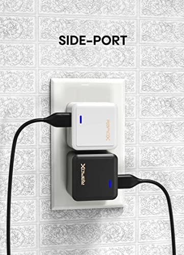 Rapid X Porto Uno USB-C 30 W PD Power Adapter – Compact Fast Wall Charger for i Phone 15, i Pad Pro, Samsung & More – Foldable Design with Side Port for Easy Travel – Enhanced Speed & Universal Compatibility in Sleek Teal Finish