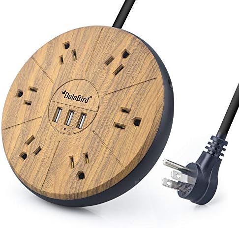 High-Power Surge Protector Power Strip with 6 AC Outlets and 20 W USB-C Fast Charging – Ideal for Home, Office, and Dorm Room Use with Circuit Breaker Safety Feature and Wide Outlet Spacing for Optimal Device Compatibility