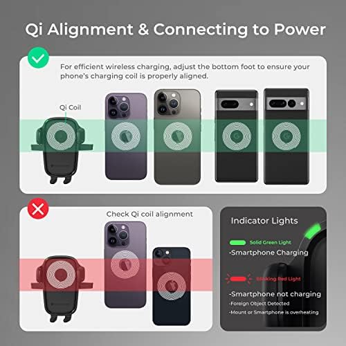 i Ottie Easy One Touch Wireless 2 Qi Dashboard Phone Mount & Car Charger – Effortless Smartphone Accessibility and Charge Efficiency for i Phone, Samsung Galaxy, Huawei, LG – Streamlined Driving Experience with Enhanced Safety Features and Adjustable Viewing Angles