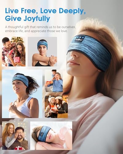 MUSICOZY Bluetooth 5.4 Sleep Headband Headphones – Ultimate Wireless Comfort for Sleep, Workouts, and Travel – The Perfect Gift for Active Lifestyles with Rapid Pairing and Sweatproof Design