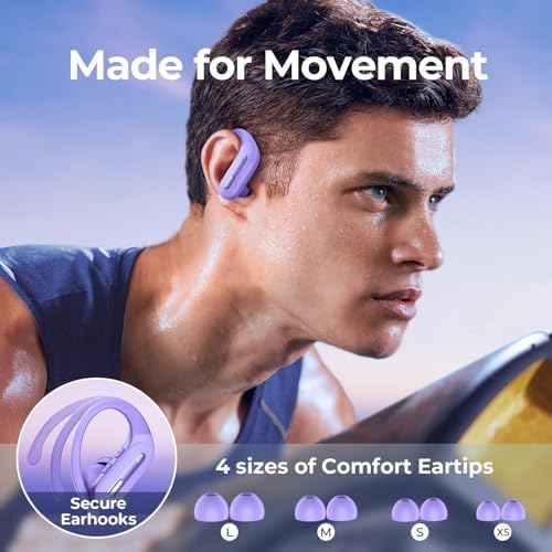 Mint Green Wireless Earbuds with Bluetooth 5.3 – 90-Hour Playtime Sports Headphones Featuring Waterproof Design, Secure Over-Ear Hooks, and Real-Time Battery Monitoring for Active Lifestyles and Android Compatibility – Premium Comfort with Superior Sound Quality