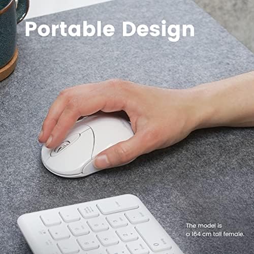 Elevate Your Productivity with the Perixx PERIMICE-802 PP Wireless Bluetooth Mouse – Sleek Purple Design for Windows, i OS & Android Devices – Ergonomic Comfort and High Precision Tracking for On-the-Go Professionals