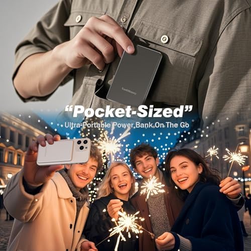 3-in-1 Magnetic Wireless Charging Station for i Phone & Samsung – Portable 5000 m Ah Power Bank, Multi-Device Charger for Apple Watch, Galaxy Watch & Air Pods – Fast Charging with Safety Features – Ideal for Home & Travel