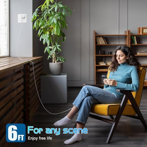 Ultra-Fast Dual Port USB-C i Phone Charger with 10 FT Quick Lightning Cables – High-Efficiency Charging Block for i Phone 14 Pro Max, 13 Pro, 12, 11, XS, XR, 8, SE – Ideal for Home and Travel, 2-Pack for Maximum Convenience and Speed