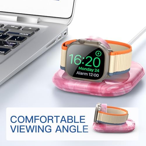 Elevate Your Apple Watch Charging Experience with Our Advanced Magnetic Dock – Ultra-Fast Charging Station for Series 2-10 and Ultra 1 2, Nightstand Mode Functionality, Compact Design for Travel, Superior Stability for Everyday Use, Effortless Power Delivery and Modern Aesthetic