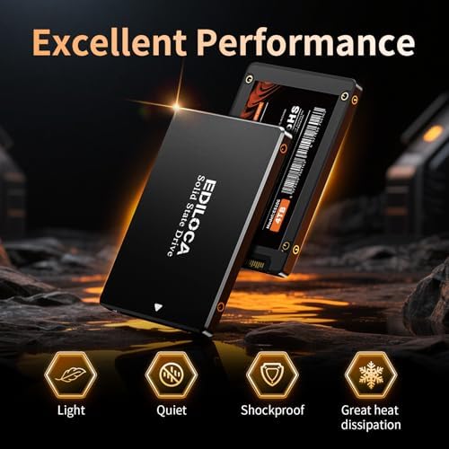 Transform Your PC Performance with the 128 GB SATA III SSD – High-Speed Internal Solid State Drive Featuring 500 MB/s Read Speed, Shock-Resistant Durability, and Advanced 3 D TLC NAND Technology for Reliable Data Storage and Enhanced System Responsiveness