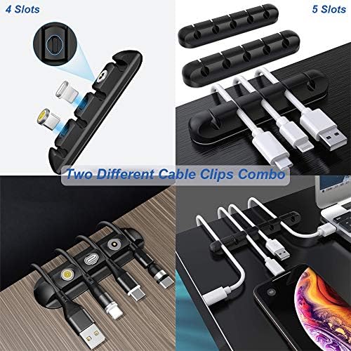 Transform Your Workspace with the OCYCLONE Adjustable Phone Stand & Cable Organizer Set – Versatile Foldable Holder for 4.7″ to 13″ Devices, Personalized Viewing Heights, and Effortless Portability for Home and Office Efficiency