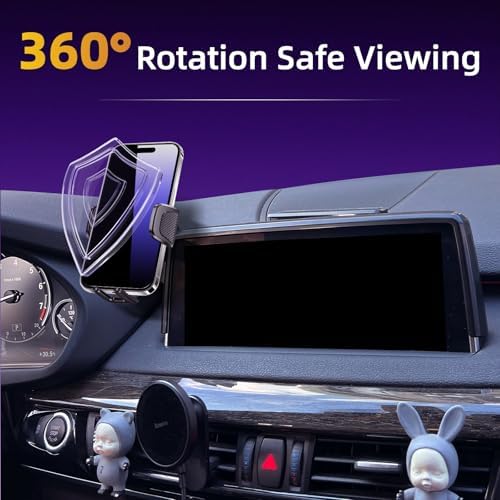 Premium Adjustable Car Phone Holder for 2008-2013 BMW X5 E70 & X6 E71 E72 – Perfectly Fits 4-7 Inch Smartphones, Enhanced Stability & Seamless Integration for Safe Driving Experience – Effortless Installation, Versatile Cradle Design for Hands-Free Navigation & Music Control