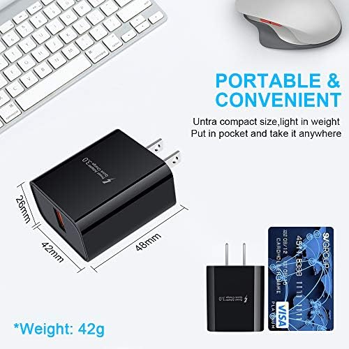 Ultra-Fast Adaptive Charger for Samsung Galaxy – 25 W Quick Charge 3.0 with 3 ft USB Type-C Cable – Optimized for Galaxy A Series and S Series Models – Lightweight, Durable, and Efficient Charging Solution for On-the-Go Power Users