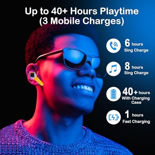 Elevate Your Audio Experience with LEEPENK F3 Wireless Earbuds – Dual Pack of Ergonomic Bluetooth Earbuds with 45 ms Ultra-Low Latency for Gaming, Intuitive Touch Controls for Hassle-Free Operation, and Eye-Catching Breathing Light Design – Ideal for Effortless Transitions Between Gaming Battles and Music Enjoyment