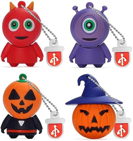 LEIZHAN 16 GB Fruit-Shaped USB Flash Drive Set – Adorable Pineapple, Carrot, Banana, and Strawberry Designs for Fun Data Storage – Perfect Gift for Students and Professionals – 64 GB Total Capacity with Enhanced USB 2.0 Compatibility – Lightweight and Durable Memory Sticks for Easy File Transfer and Backup