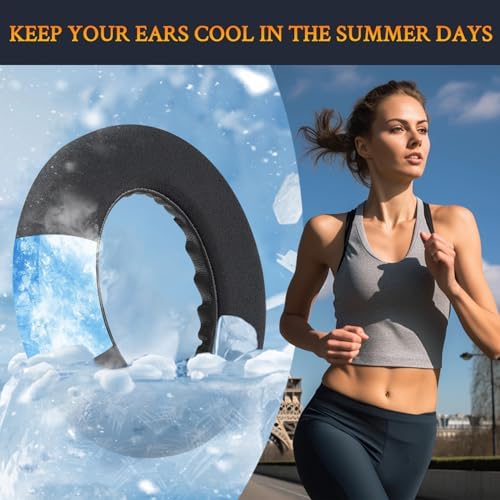 Transform Your Listening with SOULWIT Cooling Gel Replacement Earpads for Bose QC Ultra Wireless Headphones – Unmatched Comfort, Breathable Ice Silk Fabric, and Superior Noise Cancellation for Long-Lasting Enjoyment – Easy Installation and Sleek Black Design