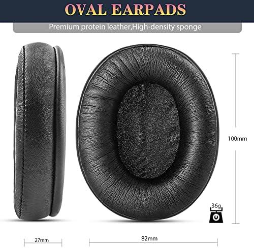 Ultimate Comfort Replacement Ear Pads for Hyper X Cloud II Wireless & Cloud Alpha – Luxurious Velour & Premium Protein Leather with High-Density Foam for Enhanced Gaming Experience – Quick Installation & Sleek Black Design
