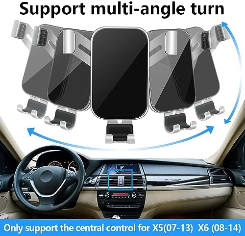 LUNQIN BMW X5, X6, X7 Car Phone Holder (2023-2026) – Premium Mobile Cradle for Secure Hands-Free Navigation and Quick Charging – Enhance In-Car Connectivity with Sleek, Durable Design and Effortless Installation