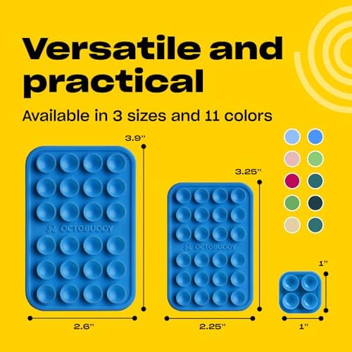 Effortless Hands-Free Silicone Suction Phone Mount – Ideal for Capturing Selfies & Videos on the Go, Compatible with i Phone & Android – Stylish Baby Blue Jay Design for Secure Grip and Portability – The Ultimate Accessory for Content Creators and Live Streamers