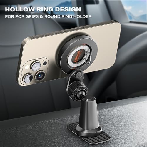 Dual Pack Magnetic Car Phone Holder – APPS2 Super Strong Adhesive Dashboard Mount for i Phone & Samsung – Ultimate Stability & Seamless Connectivity for Safe Driving – Effortless Installation & Enhanced Compatibility for All Smartphones – Designed for Modern Drivers