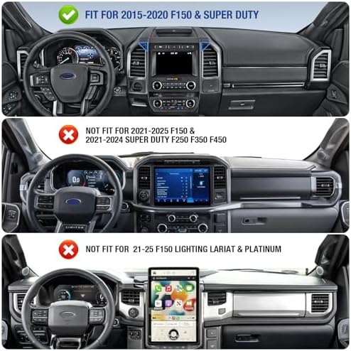 CNC Vent Phone Holder, Magnetic Air Vent Phone Holder Cradles Mount Compatible with F150 2015-2020 & Super Duty F250 F350 F450 2017-2021, Full Metal Bracket for Most CellPhones – Enhanced Compatibility and Speed