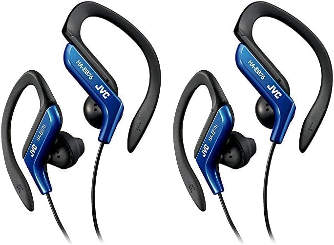 JVC HAEB75 P Sports Clip Headphones in Pink – Premium Wired Earbuds for Active Lifestyles with Enhanced Sound Quality and Secure Fit, Ideal for Running, Gym, and Outdoor Activities