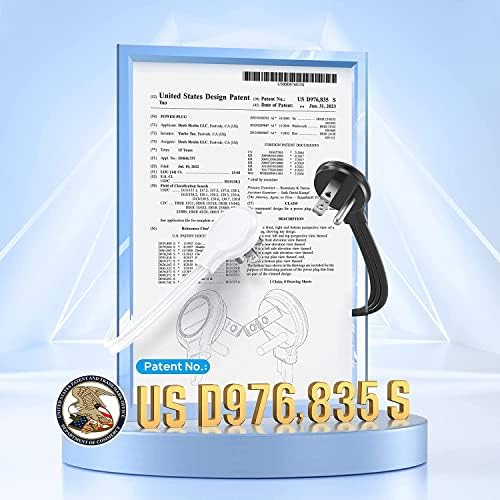 TROND 360° Rotating Plug Power Strip with 5 FT Flat Cord – 4 AC Outlets & 4 USB Ports (2 USB-C) – Wall Mount Surge Protector with 1440 Joules Safety Rating – Ultimate Travel & Home Charging Solution for Electronics and Devices