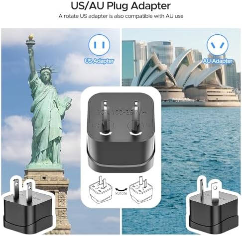 SOKOO 230 W Universal Voltage Converter & Travel Adapter – Transform 100-220 V to 110 V for Global Compatibility in 150+ Countries with Quick Charge 3.0 USB Ports – Essential Power Solution for International Travelers, Ideal for EU, UK, AU, US & India – Compact, Lightweight & Safety-Enhanced Design for Effortless Device Charging on the Go