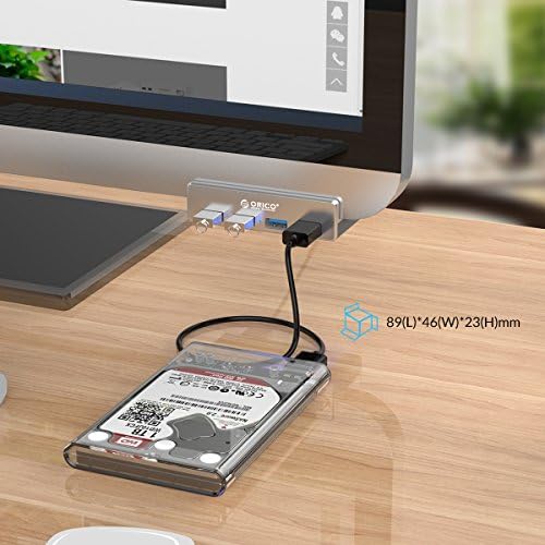 Discover the ORICO Aluminum 4-Port USB 3.0 Hub – Your Essential Desktop Connectivity Solution for Seamless Data Transfer and Enhanced Organization. Featuring a stylish clamp design, this USB splitter effortlessly attaches to your monitor or desk, optimizing your workspace without sacrificing aesthetics. With four high-speed USB 3.0 ports delivering data transfer rates up to 5 Gbps, you can connect multiple devices like external drives and keyboards with ease. The durable aluminum construction not only provides exceptional heat dissipation but also adds a touch of modern elegance to your setup. Included is a generous 4.92 FT USB data cable for increased flexibility and reach. Lightweight and compact, this hub is perfect for both home and office use, ensuring you stay connected wherever you go. Experience superior performance and reliability with the ORICO USB Hub – the perfect blend of functionality and style for tech-savvy professionals. Note: This model does not include a power adapter, making it an ultra-portable accessory for your digital life.