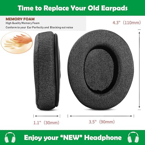 Upgrade Your Gaming Comfort with Premium Breathable Earpads for Steelseries Arctis Headsets – Ideal for Arctis 3, 5, 7, 9 & Pro Wireless Models – High-Density Foam Cushions for Optimal Sound Isolation and Extended Gameplay Sessions – Easy Installation for Ultimate Headset Enhancement