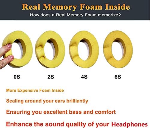 Transform Your Beats Studio Listening with Solo WIT Premium Replacement Ear Pads – Luxurious Soft Protein Leather Cushions Featuring Noise Isolation Memory Foam for Ultimate Comfort and Superior Sound Quality, Vibrant Orange Design for Enhanced Style with Studio 2 & 3 Headphones