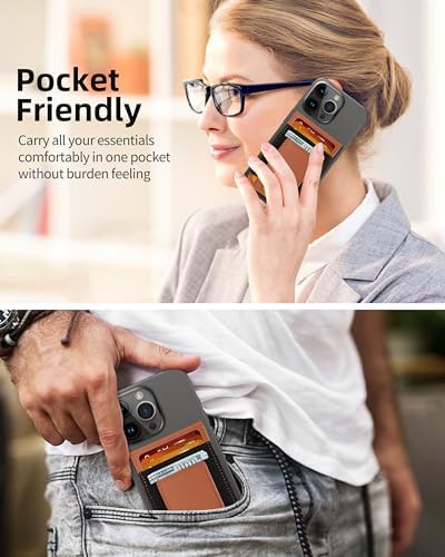 Magsafe Wallet Stand for iPhone 16/15/14/13/12 Series, Adjustable Stand with ID Window, 4 Card Slots, 10 Card Holder, Vegan Leather RFID Blocking Wallet, Red – Enhanced Compatibility and Speed