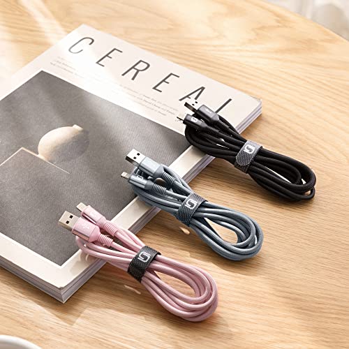 Fast Charging Nylon Braided i Phone Charger Cable – 3-Pack, 3 FT MFi Certified Lightning Cords for i Phone 14/13/12/11 Pro Max/XR/XS/X/8/7/Plus/6 S, i Pad, i Pod, and Air Pods – Enhanced Durability and Compatibility for Optimal Performance