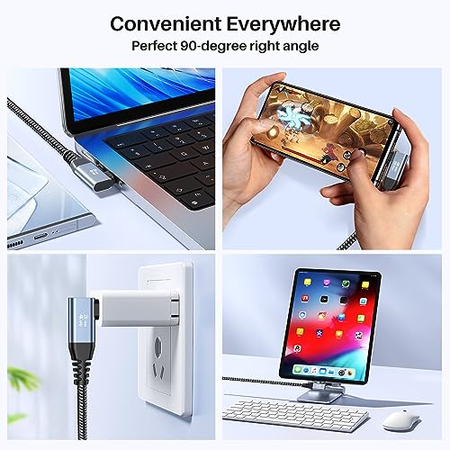 Long USB C Monitor Cable 10FT, 4K@60Hz Video Output 100W PD Charging, 20Gbps Data Transfer, Long USB C 3.2 Gen 2×2 Cable for MacBook, iPad, Dell, LG, ARZOPA, KYY for Portable Monitor – Enhanced Compatibility and Speed